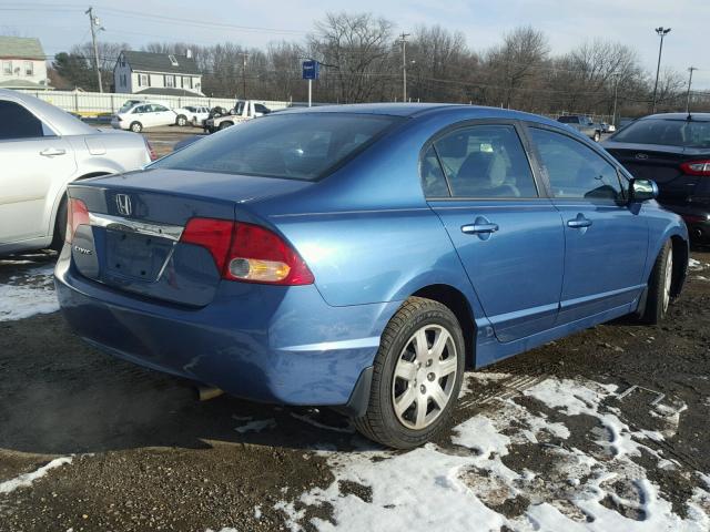 19XFA1F5XBE038894 - 2011 HONDA CIVIC LX BLUE photo 4