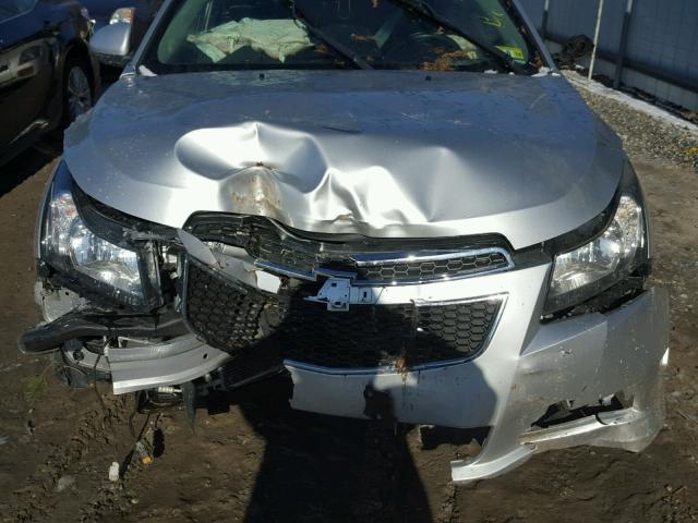 1G1PF5S91B7247634 - 2011 CHEVROLET CRUZE LT SILVER photo 7