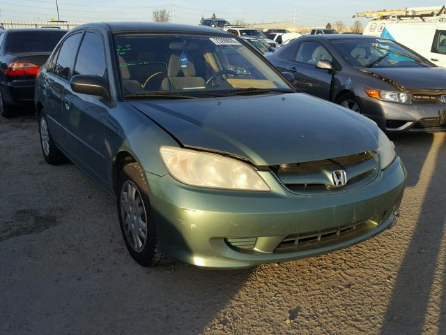 2HGES16674H553104 - 2004 HONDA CIVIC LX GREEN photo 1