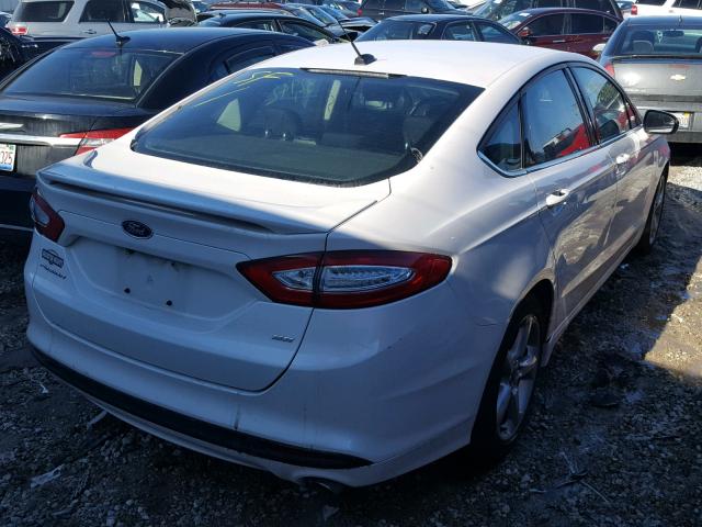 3FA6P0H77ER364159 - 2014 FORD FUSION SE WHITE photo 4