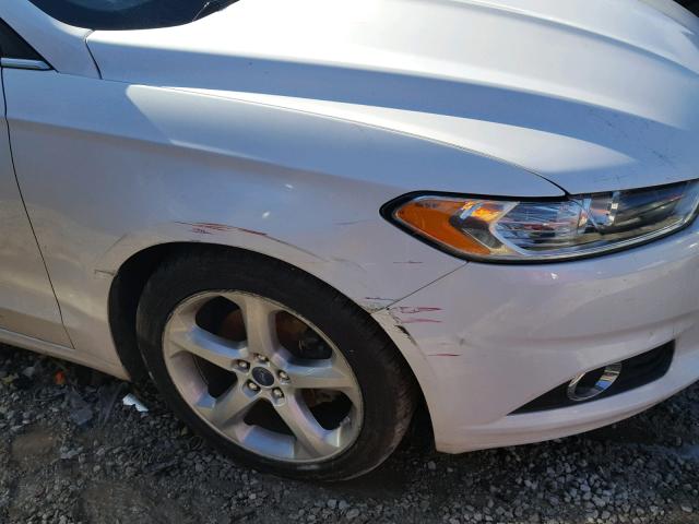 3FA6P0H77ER364159 - 2014 FORD FUSION SE WHITE photo 9