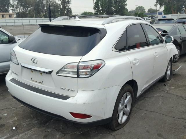 2T2ZK1BA0AC020183 - 2010 LEXUS RX 350 WHITE photo 4