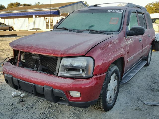 1GNES16S136127170 - 2003 CHEVROLET TRAILBLAZE RED photo 2