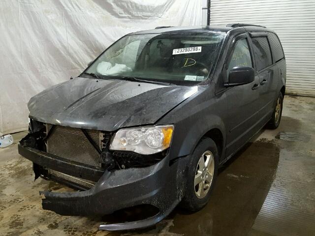 2D4RN3DG8BR639806 - 2011 DODGE GRAND CARA CHARCOAL photo 2