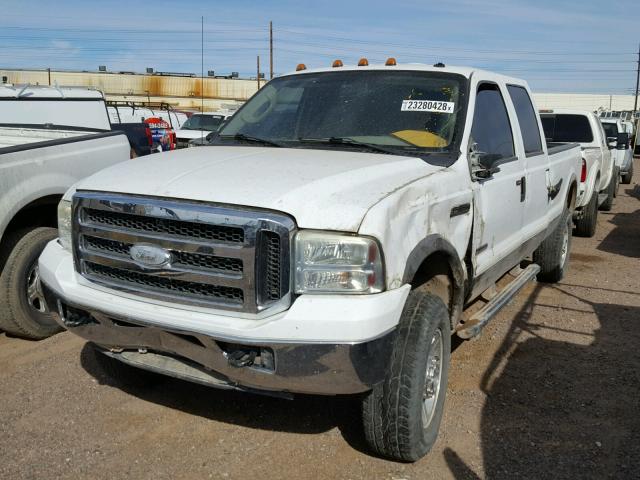 1FTWW31P07EA20834 - 2007 FORD F350 SRW S WHITE photo 2