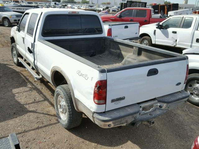 1FTWW31P07EA20834 - 2007 FORD F350 SRW S WHITE photo 3