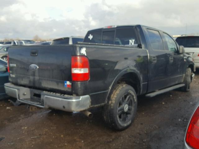 1FTPW145X4KC90878 - 2004 FORD F150 SUPER BLACK photo 4