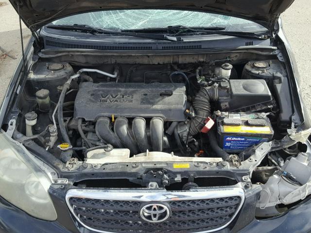 1NXBR32E55Z352592 - 2005 TOYOTA COROLLA CE BLACK photo 7