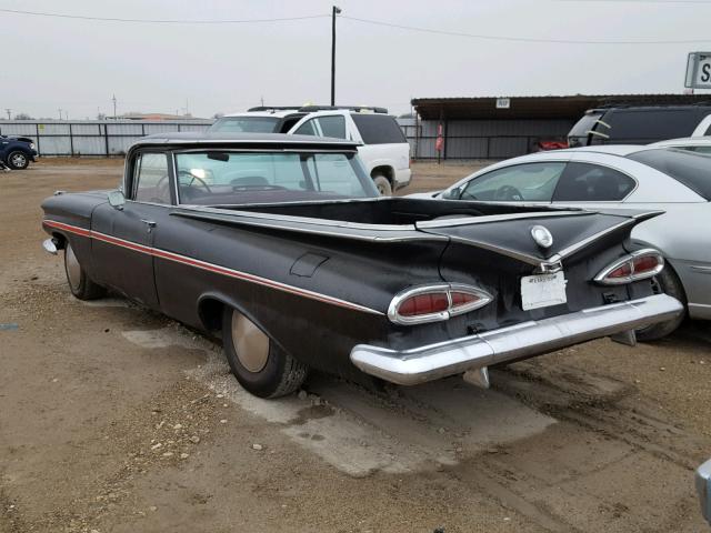 H59S194059 - 1959 CHEVROLET EL CAMINO BLACK photo 3