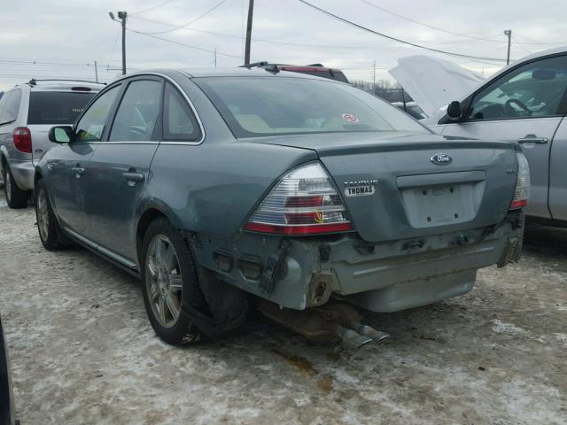 1FAHP24WX8G110636 - 2008 FORD TAURUS SEL TURQUOISE photo 3