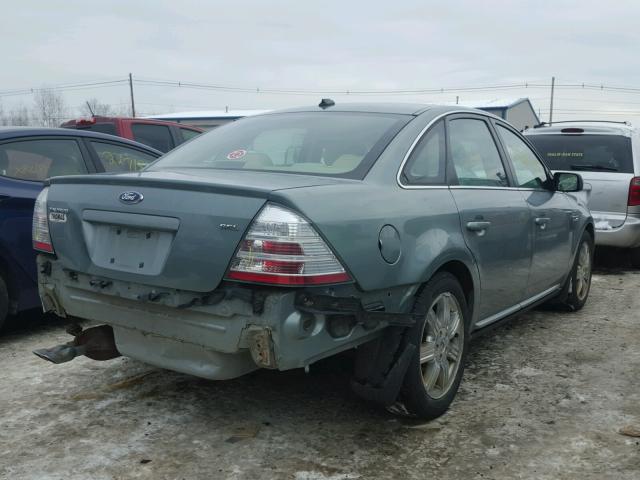 1FAHP24WX8G110636 - 2008 FORD TAURUS SEL TURQUOISE photo 4