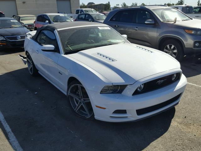 1ZVBP8FF3E5281295 - 2014 FORD MUSTANG GT WHITE photo 1