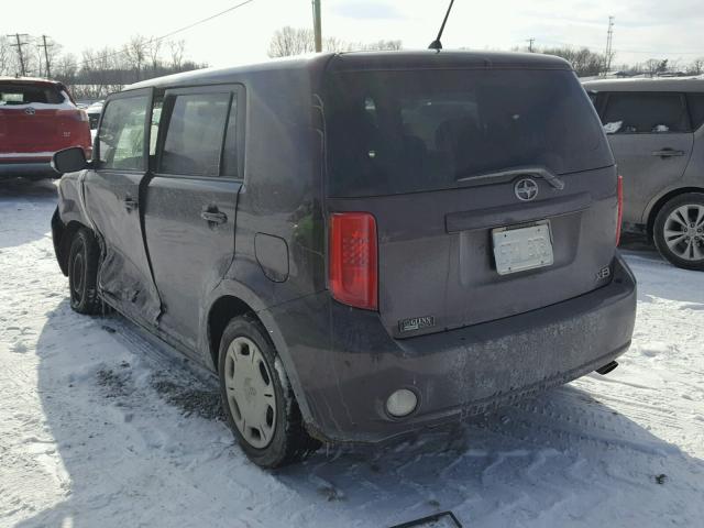 JTLKE50E381028808 - 2008 SCION XB BURGUNDY photo 3