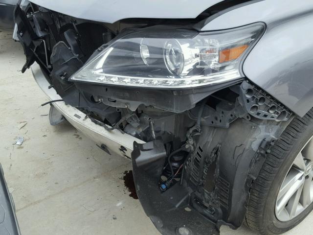 2T2ZK1BA0DC116402 - 2013 LEXUS RX 350 CHARCOAL photo 9