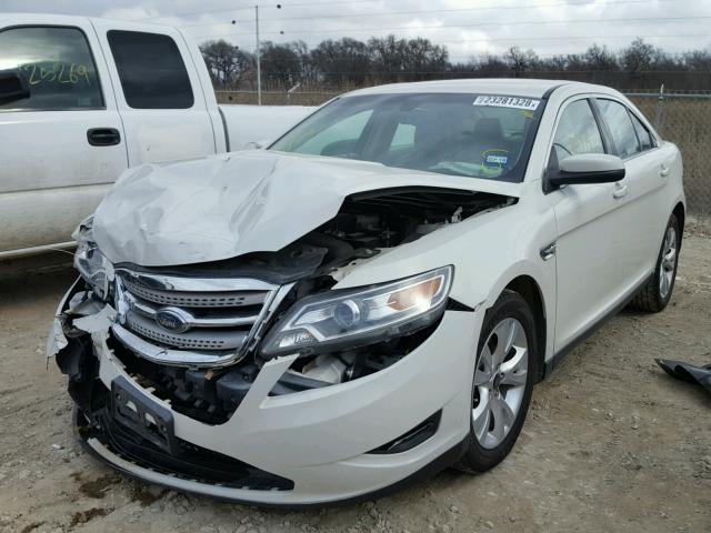 1FAHP2EW9AG145222 - 2010 FORD TAURUS SEL WHITE photo 2