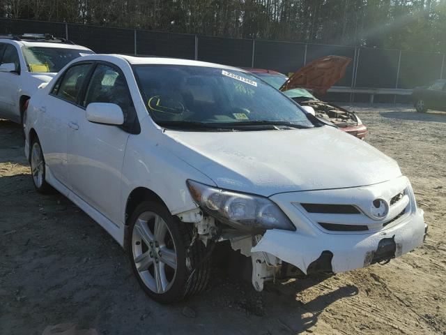 2T1BU4EE6DC057839 - 2013 TOYOTA COROLLA BA WHITE photo 1