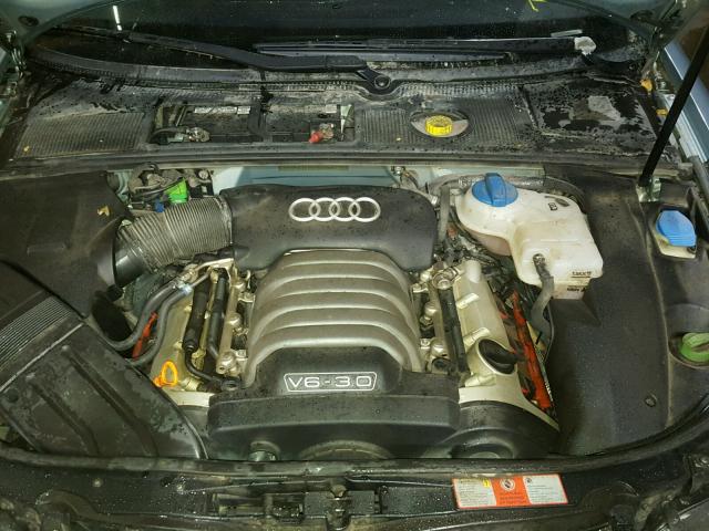 WAULT68E33A105036 - 2003 AUDI A4 3.0 QUA BLUE photo 7