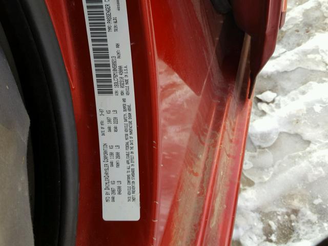 1B3LC76M18N589213 - 2008 DODGE AVENGER R/ RED photo 10