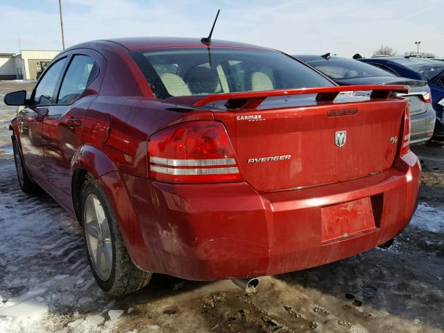 1B3LC76M18N589213 - 2008 DODGE AVENGER R/ RED photo 3