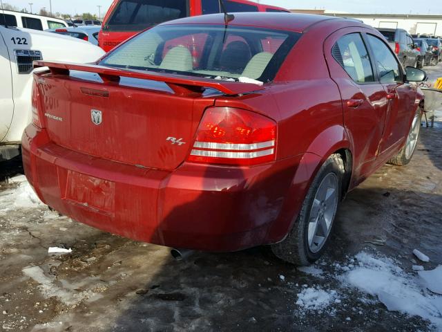 1B3LC76M18N589213 - 2008 DODGE AVENGER R/ RED photo 4