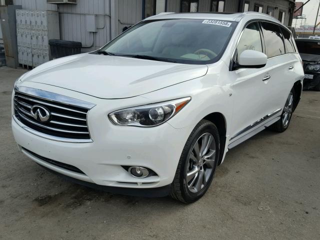 5N1AL0MM7EC514230 - 2014 INFINITI QX60 WHITE photo 2