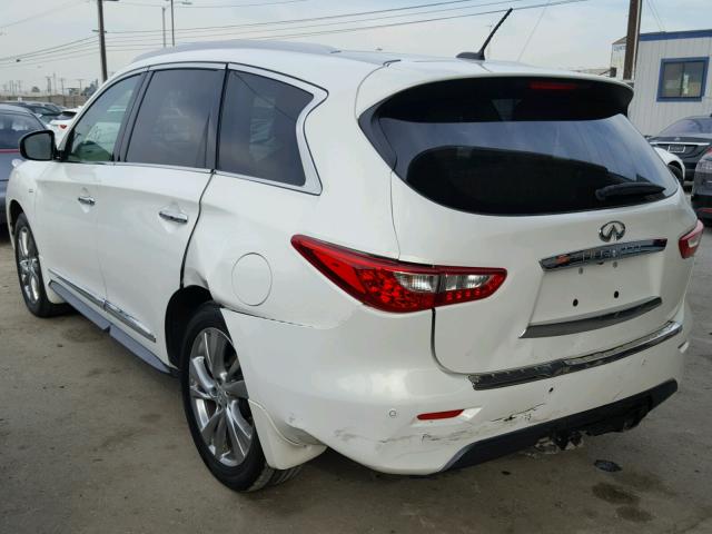 5N1AL0MM7EC514230 - 2014 INFINITI QX60 WHITE photo 3