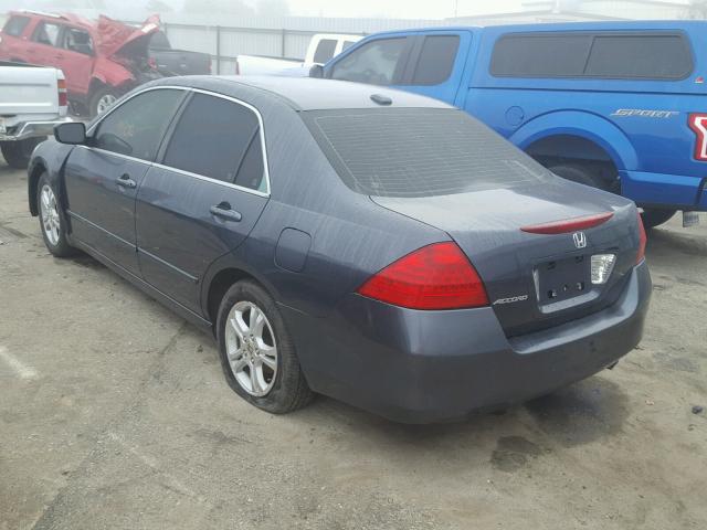 1HGCM56897A004503 - 2007 HONDA ACCORD EX GRAY photo 3