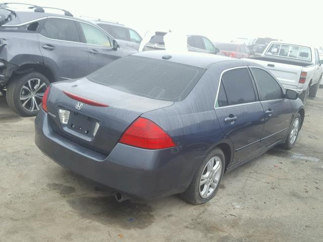 1HGCM56897A004503 - 2007 HONDA ACCORD EX GRAY photo 4