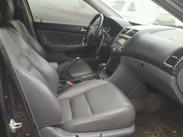 1HGCM56897A004503 - 2007 HONDA ACCORD EX GRAY photo 5