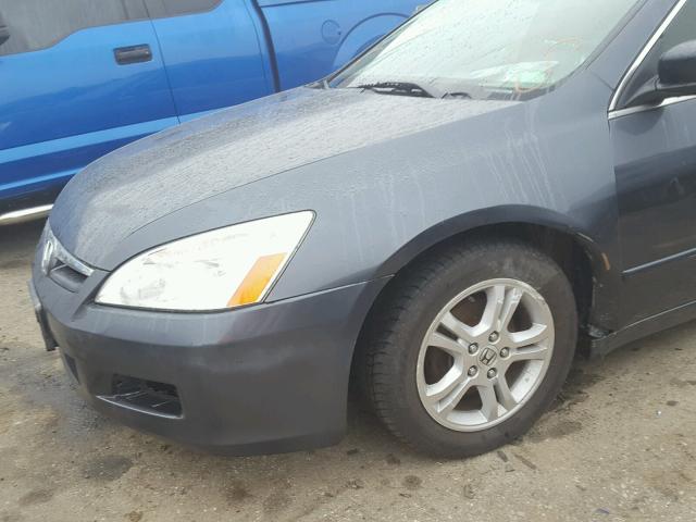 1HGCM56897A004503 - 2007 HONDA ACCORD EX GRAY photo 9