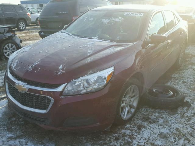 1G11C5SL7FF276027 - 2015 CHEVROLET MALIBU 1LT BURGUNDY photo 2