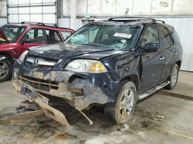 2HNYD18824H501264 - 2004 ACURA MDX TOURIN BLACK photo 2