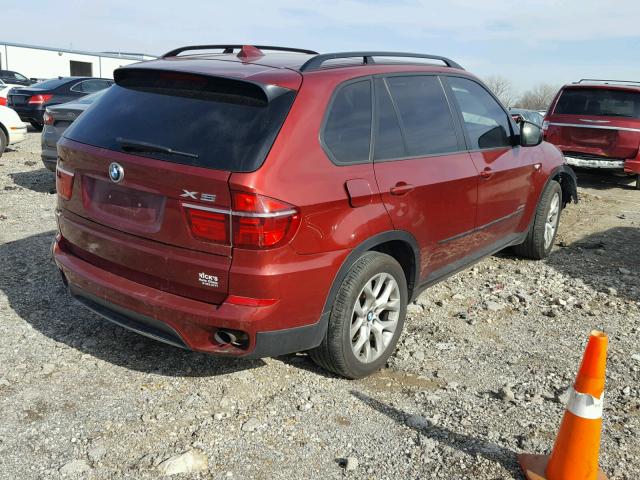 5UXZV4C58CL986824 - 2012 BMW X5 XDRIVE3 მუქწითელი ფოტო 4