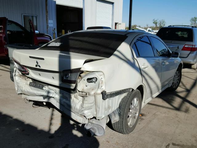 4A3AB36F59E021645 - 2009 MITSUBISHI GALANT ES WHITE photo 4