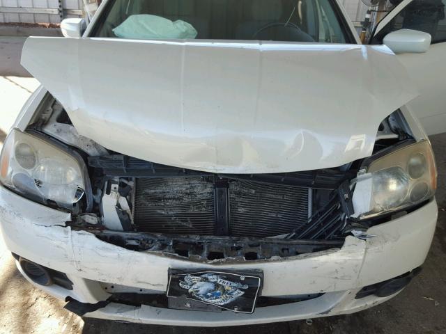 4A3AB36F59E021645 - 2009 MITSUBISHI GALANT ES WHITE photo 7