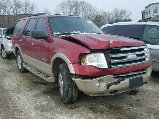 1FMFU18537LA53042 - 2007 FORD EXPEDITION RED photo 1