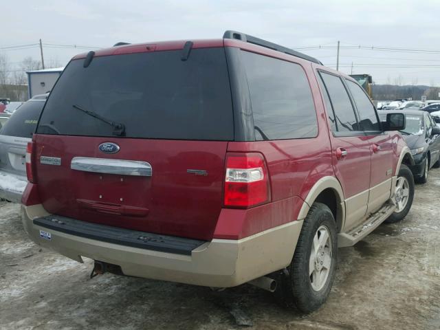 1FMFU18537LA53042 - 2007 FORD EXPEDITION RED photo 4
