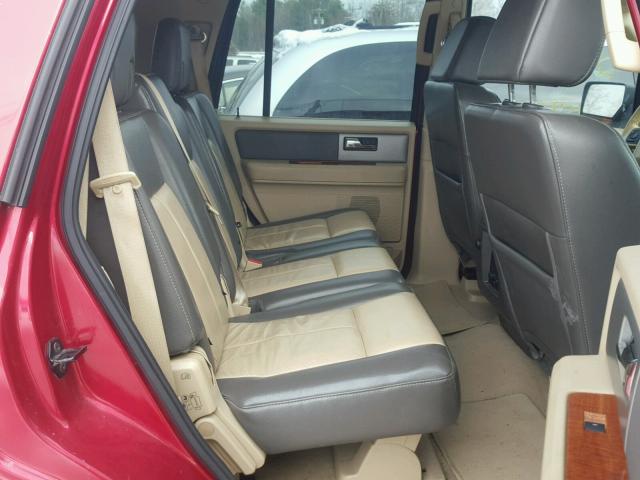 1FMFU18537LA53042 - 2007 FORD EXPEDITION RED photo 6