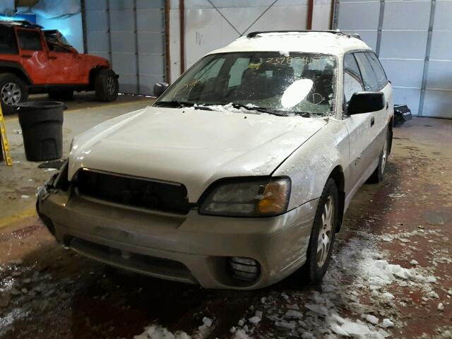 4S3BH665337642764 - 2003 SUBARU LEGACY OUT WHITE photo 2