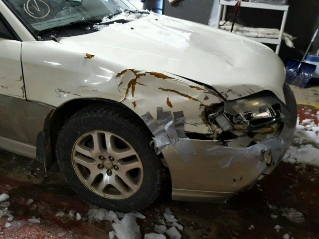 4S3BH665337642764 - 2003 SUBARU LEGACY OUT WHITE photo 9