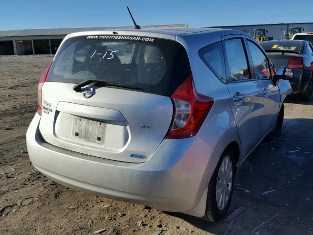 3N1CE2CP9EL427175 - 2014 NISSAN VERSA NOTE SILVER photo 4