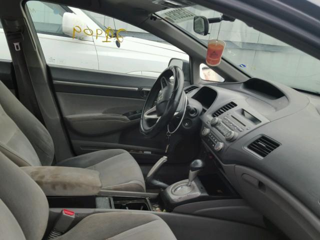 1HGFA16889L004725 - 2009 HONDA CIVIC EX ნაცრისფერი ფოტო 5