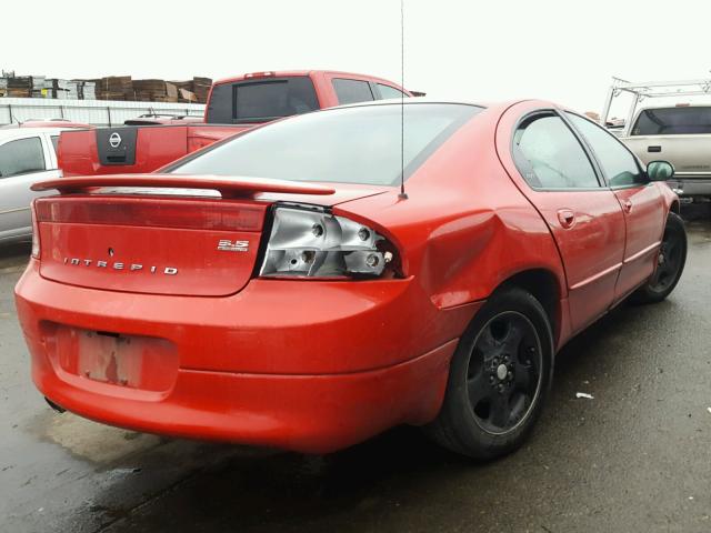 2B3AD76V81H665778 - 2001 DODGE INTREPID R RED photo 4