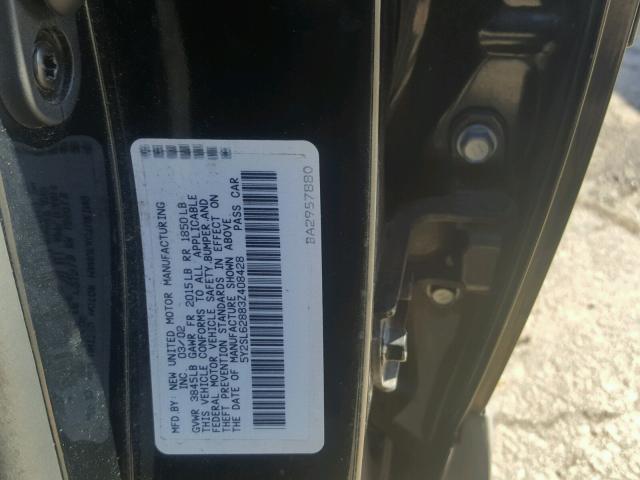 5Y2SL62883Z408428 - 2003 PONTIAC VIBE BLACK photo 10