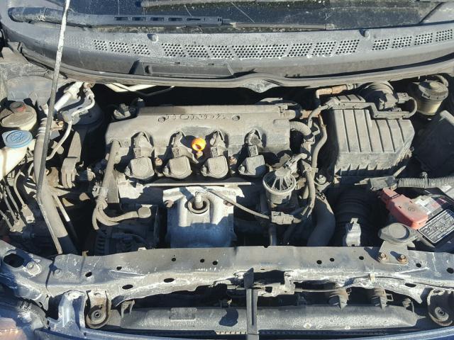 2HGFG12616H547345 - 2006 HONDA CIVIC LX BLUE photo 7