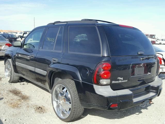 1GNDS13S732406856 - 2003 CHEVROLET TRAILBLAZE BLACK photo 3