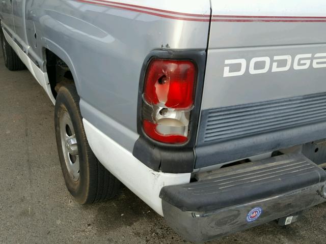 3B7HC12Z6WG109451 - 1998 DODGE RAM 1500 TWO TONE photo 9