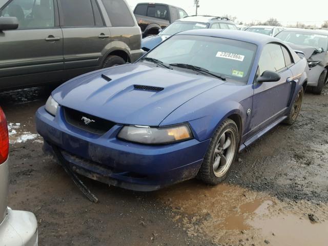 1FAFP42X54F105763 - 2004 FORD MUSTANG GT BLUE photo 2