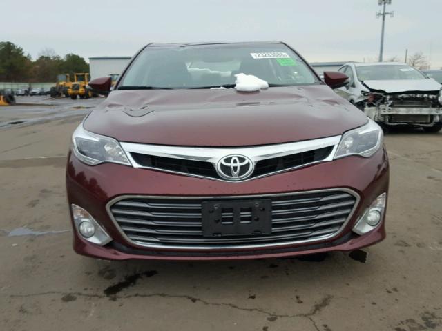 4T1BK1EB8DU034524 - 2013 TOYOTA AVALON BAS MAROON photo 7