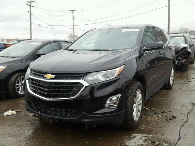 2GNAXJEV0J6163967 - 2018 CHEVROLET EQUINOX LT BLACK photo 2